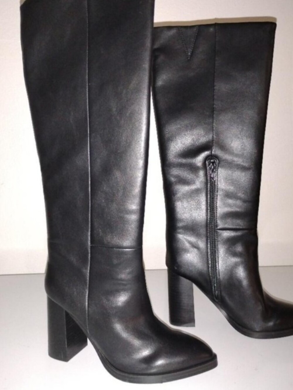 Classic Black Knee-High Boots